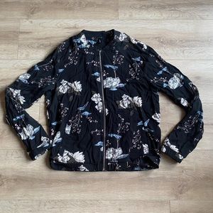 Soyaconcept floral bomber jacket 100% Viscose
